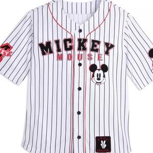 Disney Mickey Mouse Striped Baseball Jersey
